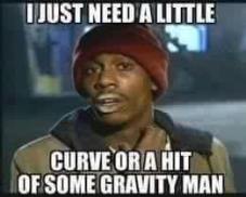 hit of gravity or curve