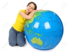 love globe sleeping