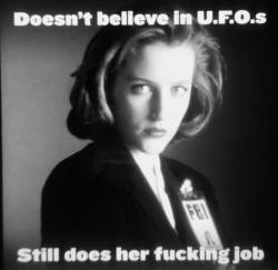 ufo xfiles does her job